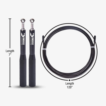 Jump Rope for Weight Loss & Workout: Black