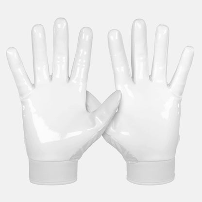 Basic White Sticky Football Receiver Gloves