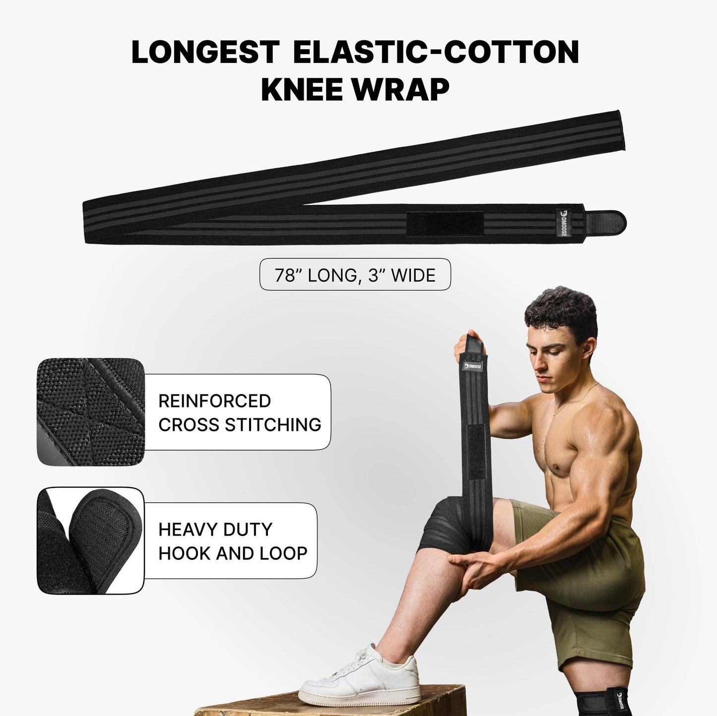 Knee Wraps for Weightlifting: American I (Pair)