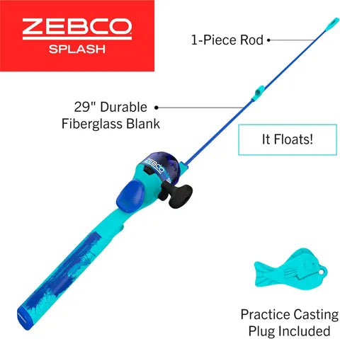 2-1/2' SPLASH FLOATING SPINCAST KIDS COMBO  AGE: 3-5