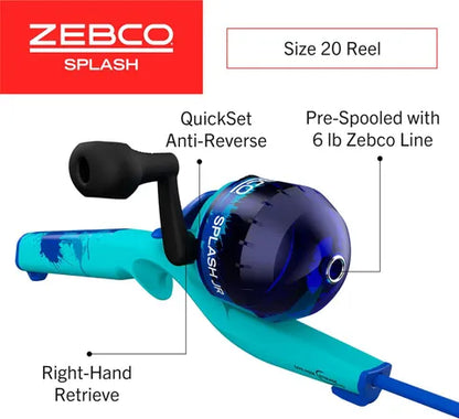 2-1/2' SPLASH FLOATING SPINCAST KIDS COMBO  AGE: 3-5
