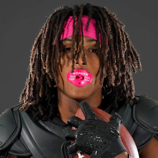 Momma Pink Football Mouthguard