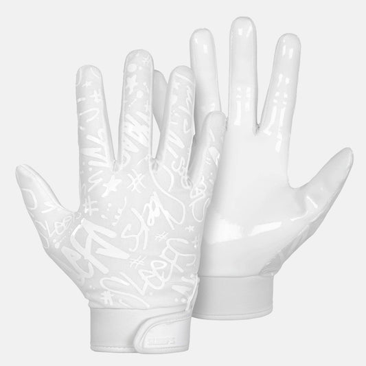 Basic White Sticky Football Receiver Gloves