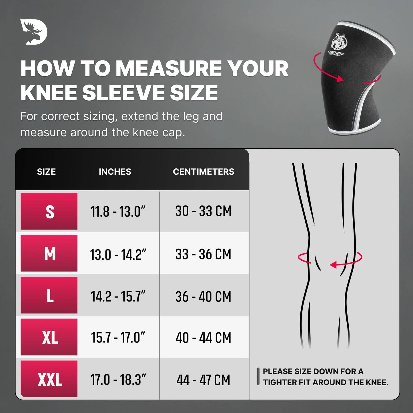 Knee Sleeves: Black / M