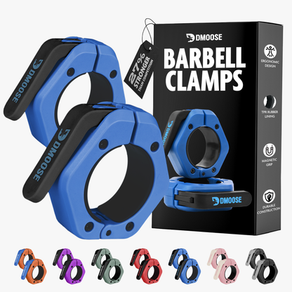 Barbell Clamps: Blue / Non Magnetic