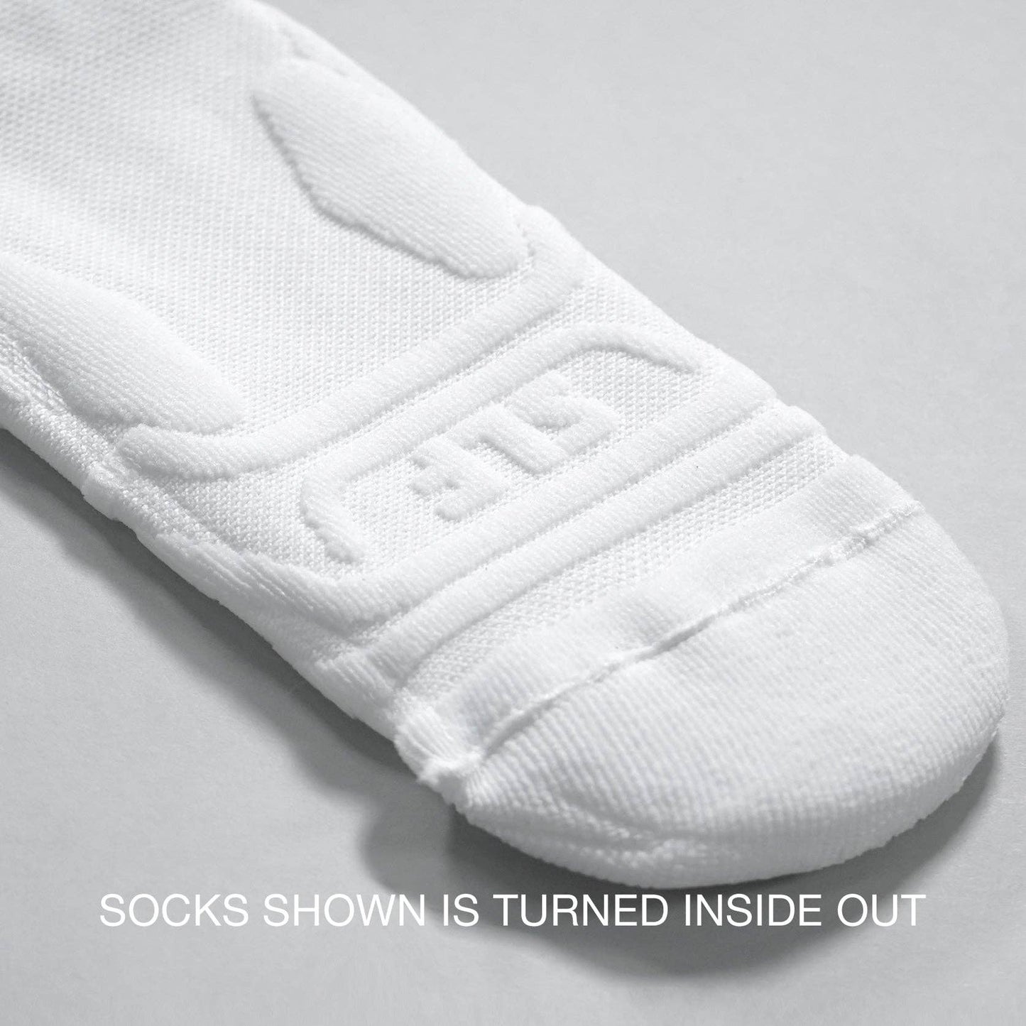 Basic White Football Inside Padded Long Socks