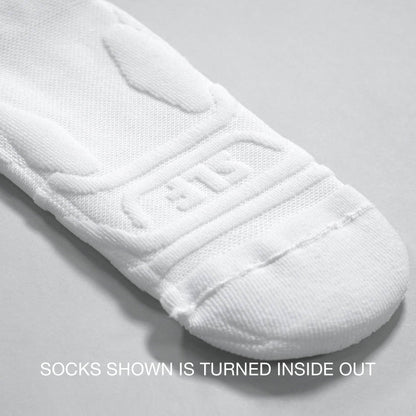 Basic White Football Inside Padded Long Socks