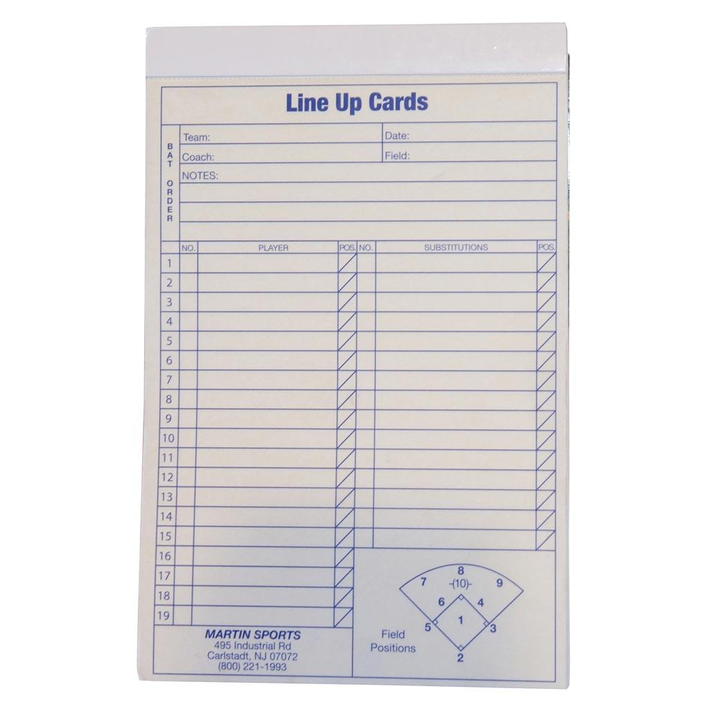 Line up cards 12